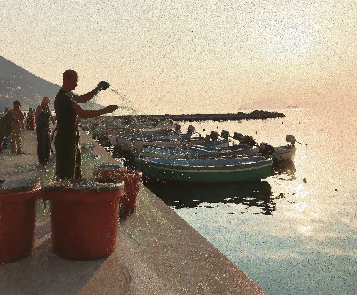 A Fisher's Twilight — AI-generated artwork